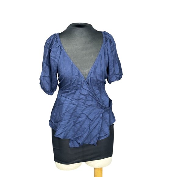Old Navy Wrap-Style Short Sleeve Tops Set Of 3 S Lightweight & Feminine Design - Picture 1 of 15